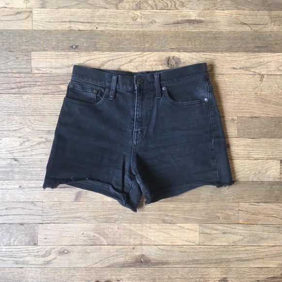 High waisted black Madewell shorts - Picture 2 of 9